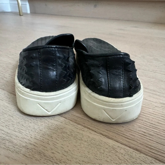 Via Spiga women’s black leather slides size 6 - Picture 4 of 6